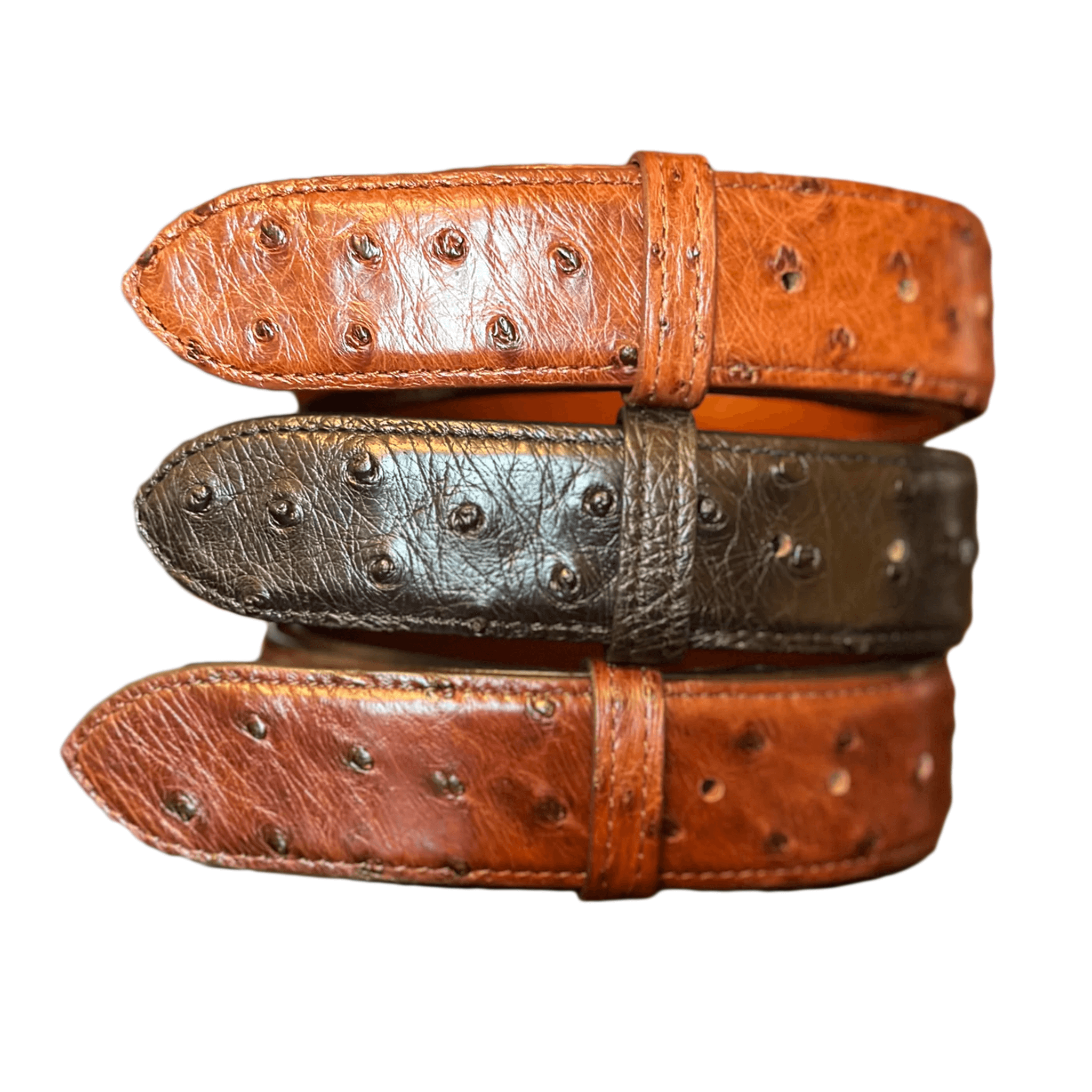 Chacon Genuine Ostrich Belt